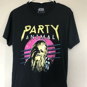 Chewbacca Party animal T-shirt Star Wars Black S